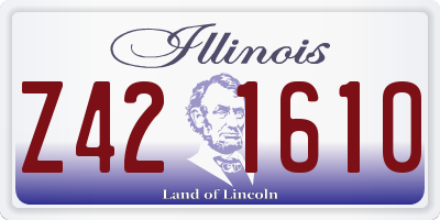 IL license plate Z421610