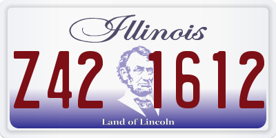 IL license plate Z421612