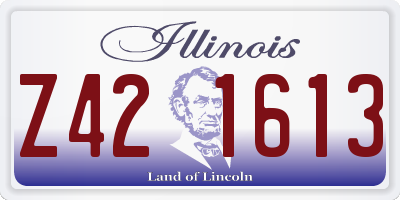 IL license plate Z421613