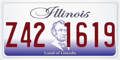 IL license plate Z421619