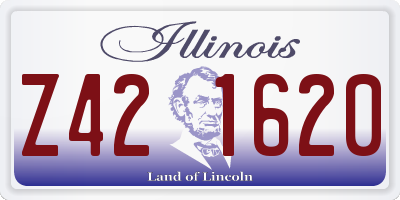 IL license plate Z421620
