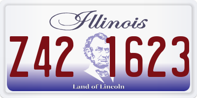 IL license plate Z421623