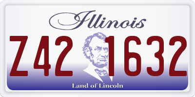 IL license plate Z421632