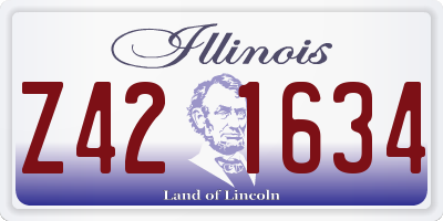 IL license plate Z421634