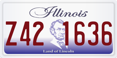 IL license plate Z421636