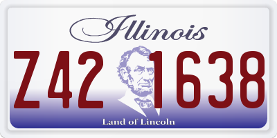 IL license plate Z421638