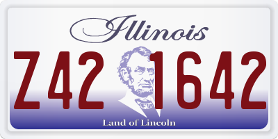 IL license plate Z421642