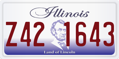 IL license plate Z421643