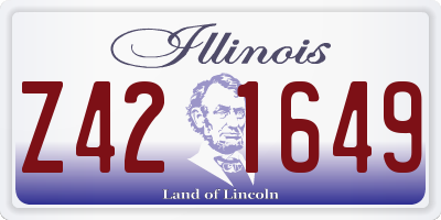 IL license plate Z421649