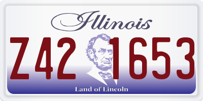 IL license plate Z421653