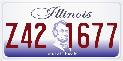 IL license plate Z421677