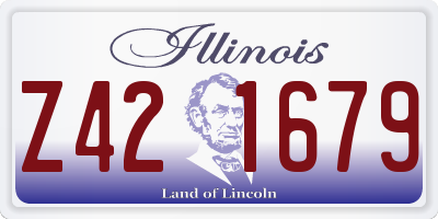 IL license plate Z421679