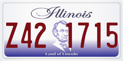 IL license plate Z421715