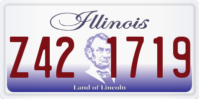 IL license plate Z421719