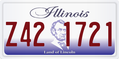 IL license plate Z421721