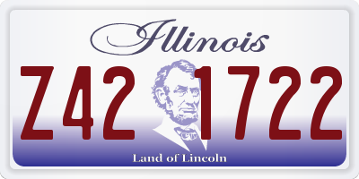 IL license plate Z421722