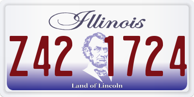 IL license plate Z421724