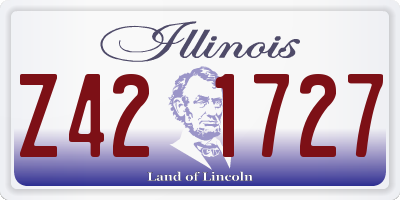 IL license plate Z421727