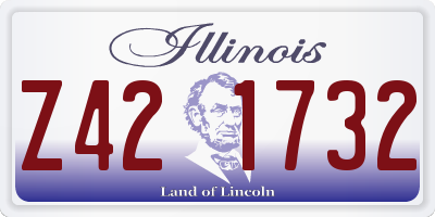 IL license plate Z421732