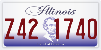 IL license plate Z421740