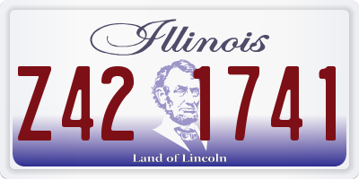 IL license plate Z421741