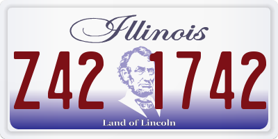 IL license plate Z421742