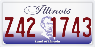 IL license plate Z421743