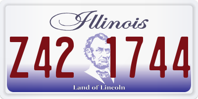 IL license plate Z421744