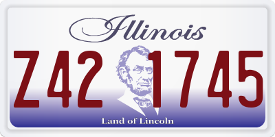 IL license plate Z421745