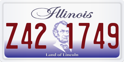 IL license plate Z421749