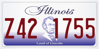 IL license plate Z421755