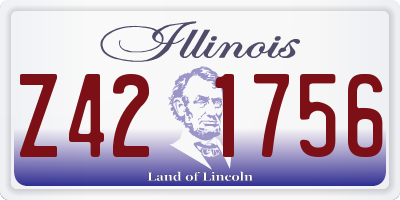 IL license plate Z421756