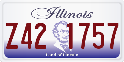 IL license plate Z421757