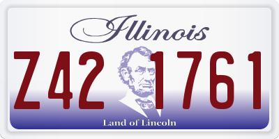 IL license plate Z421761