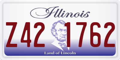 IL license plate Z421762