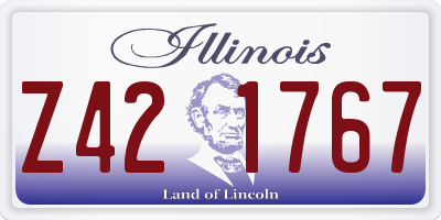 IL license plate Z421767