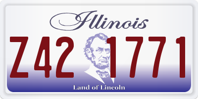 IL license plate Z421771