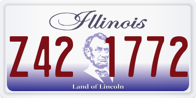 IL license plate Z421772