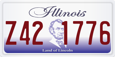 IL license plate Z421776