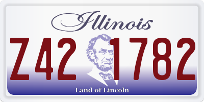 IL license plate Z421782