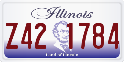 IL license plate Z421784