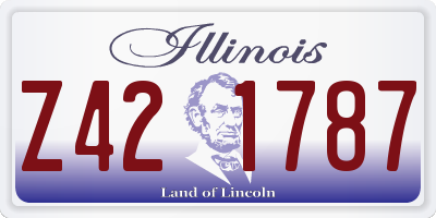 IL license plate Z421787