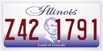 IL license plate Z421791