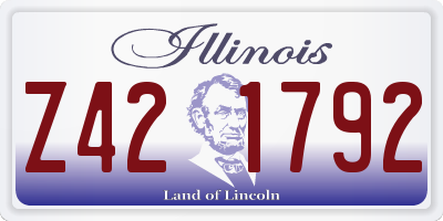 IL license plate Z421792