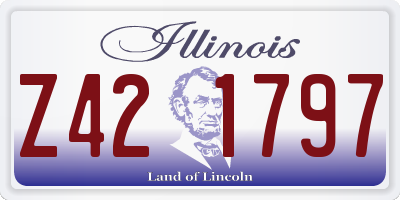 IL license plate Z421797