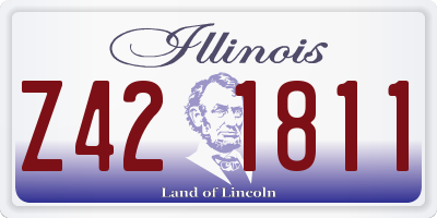 IL license plate Z421811