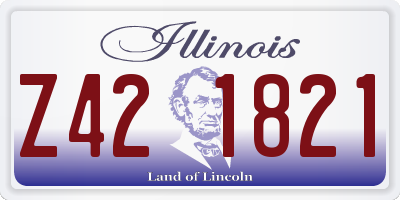 IL license plate Z421821