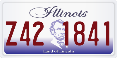 IL license plate Z421841