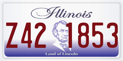 IL license plate Z421853