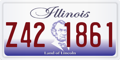 IL license plate Z421861